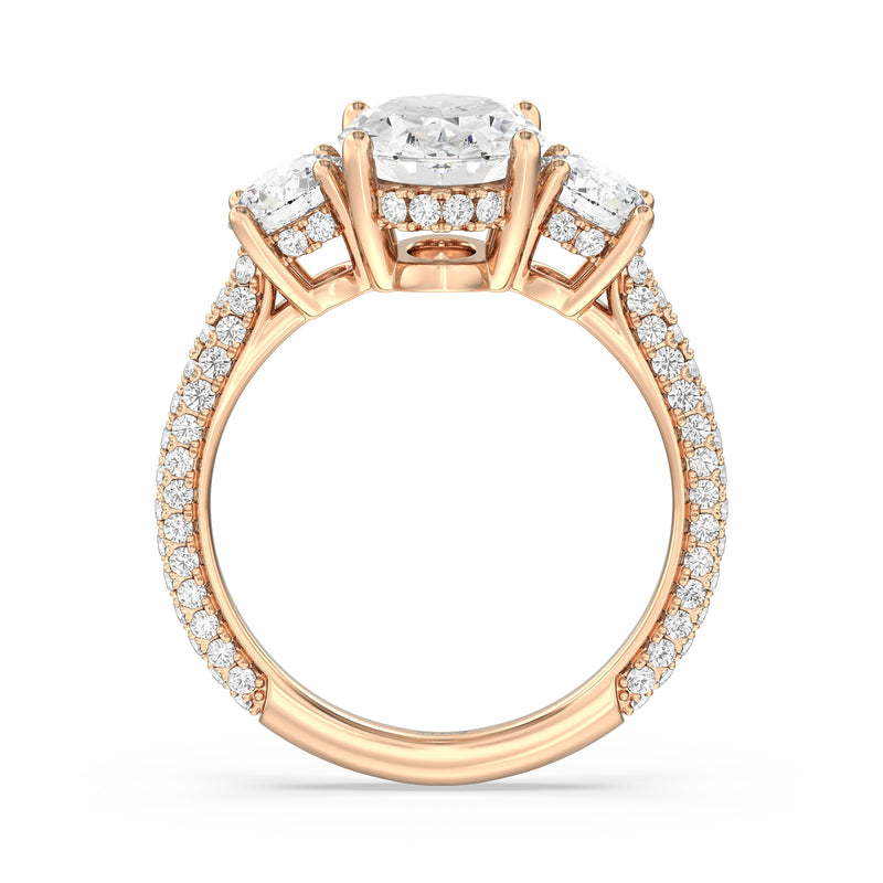 The Windsor Round Three Stone Ring