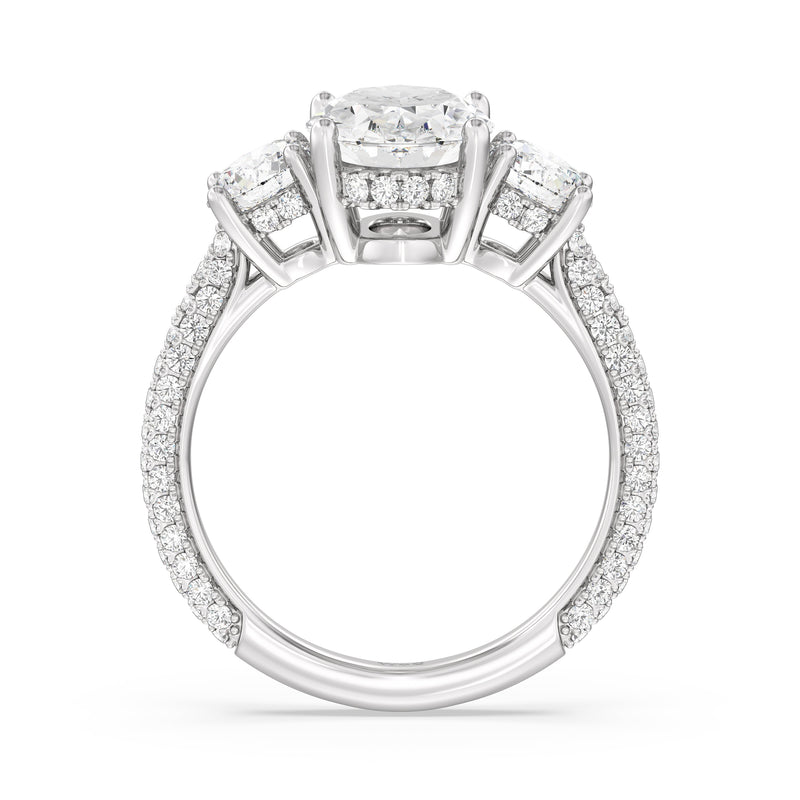 The Windsor Round Three Stone Ring