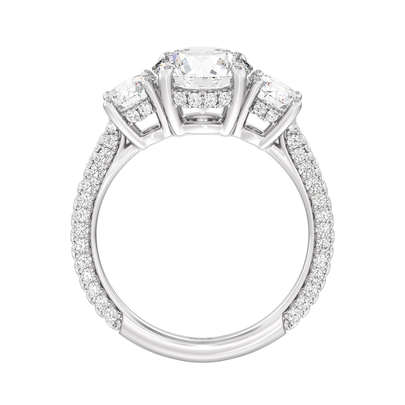 The Windsor Round Three Stone Ring