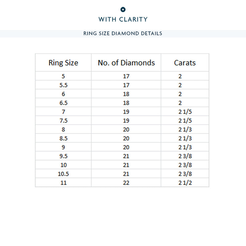 Premium Scalloped Compass Prong Diamond Eternity Ring (E+ VS+)