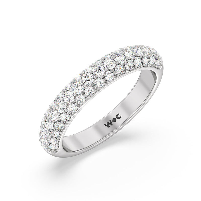 Pave Dome Anniversary Band