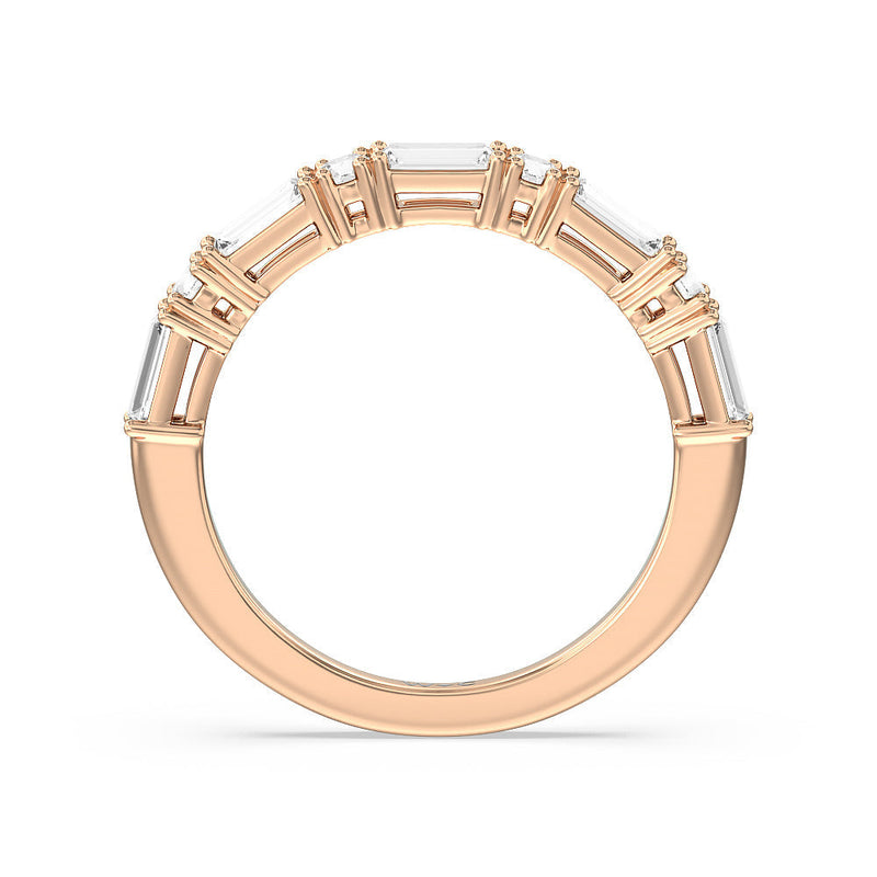 Geometric Sequence Diamond Anniversary Band