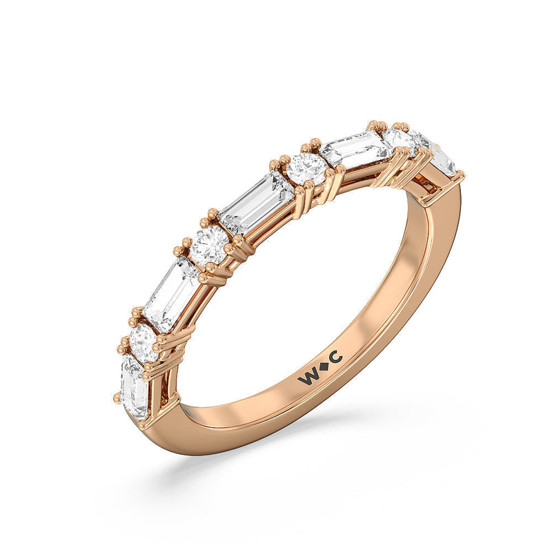 Geometric Sequence Diamond Anniversary Band