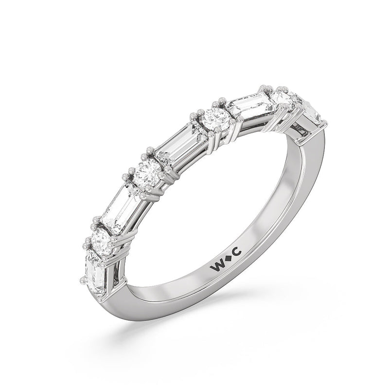 Geometric Sequence Diamond Anniversary Band