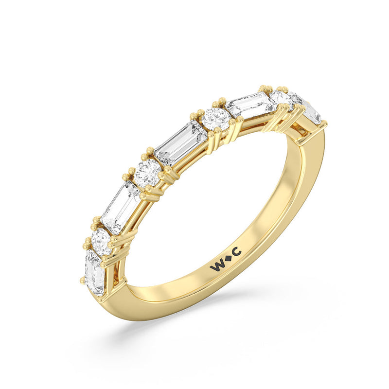 Geometric Sequence Diamond Anniversary Band