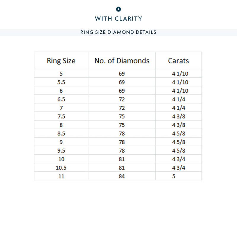 Marquise Split Prong Studded Eternity  Ring