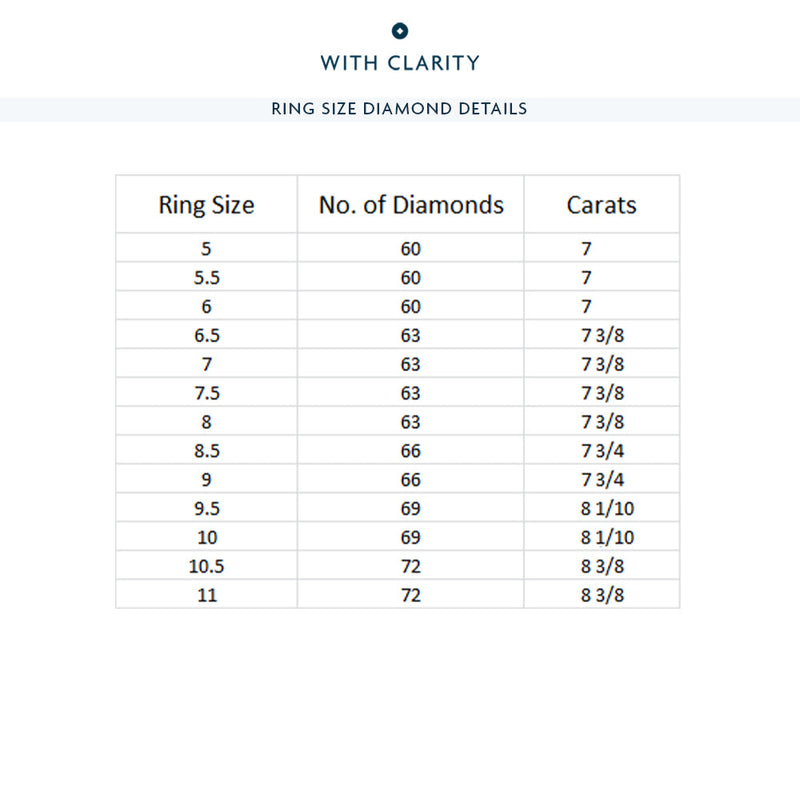 Marquise Split Prong Studded Eternity  Ring