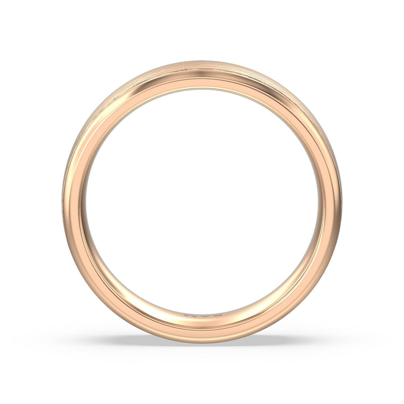 Men's Grooved Satin Finish Band