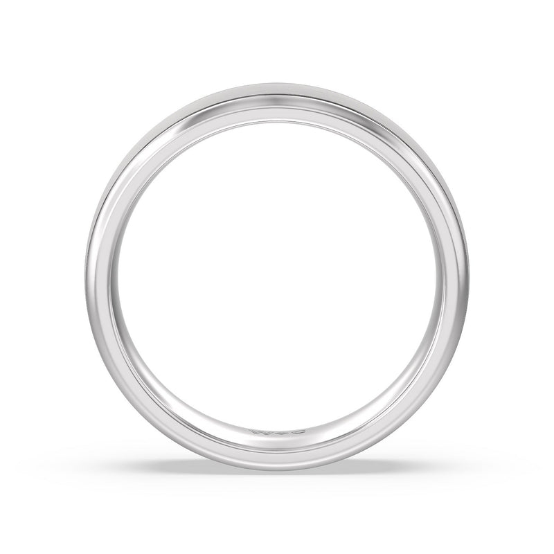 Men's Grooved Satin Finish Band