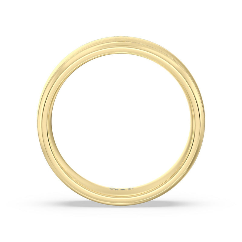 Men's Grooved Satin Finish Band