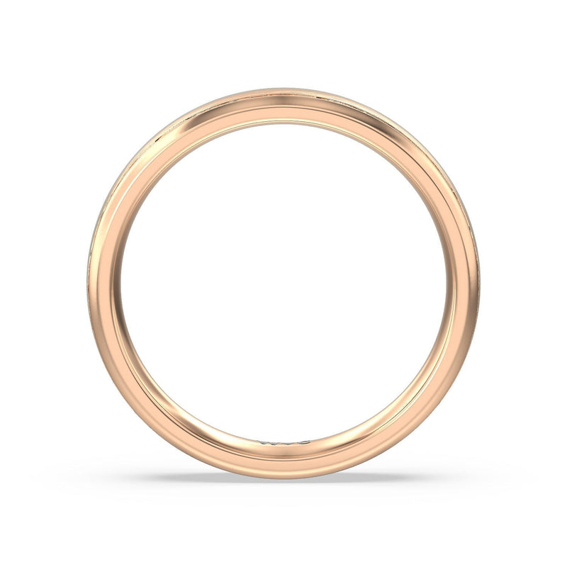 Men's Grooved Satin Finish Band