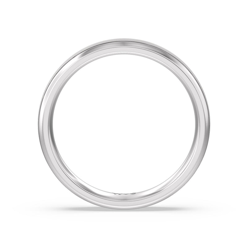 Men's Grooved Satin Finish Band