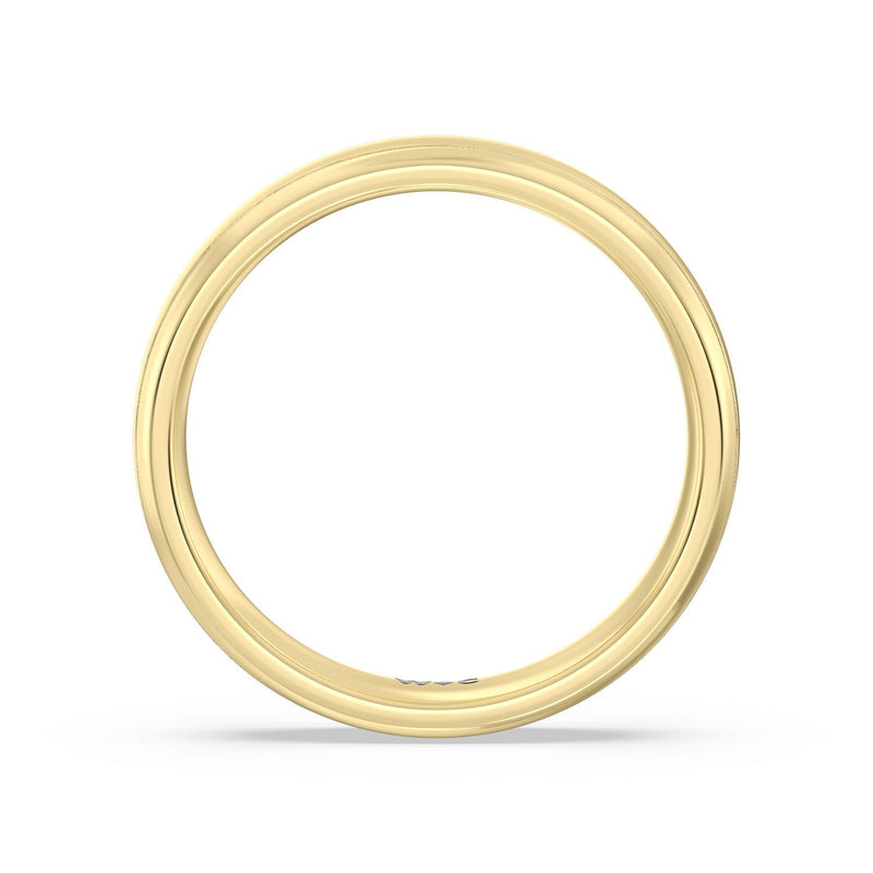Men's Grooved Satin Finish Band