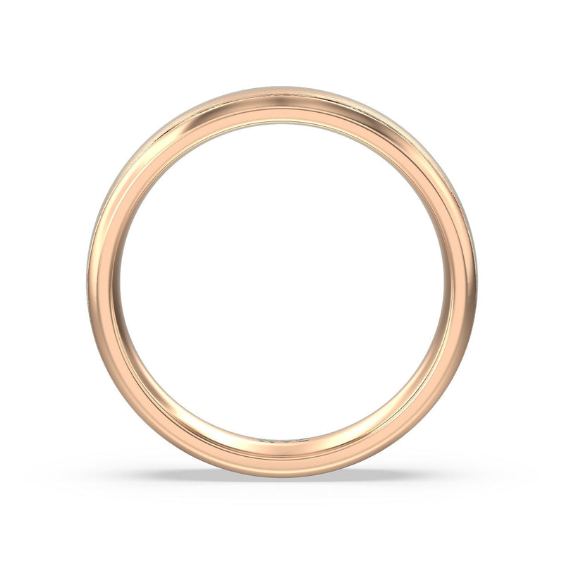 Men's Grooved Satin Finish Band