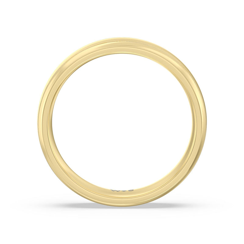 Men's Grooved Satin Finish Band