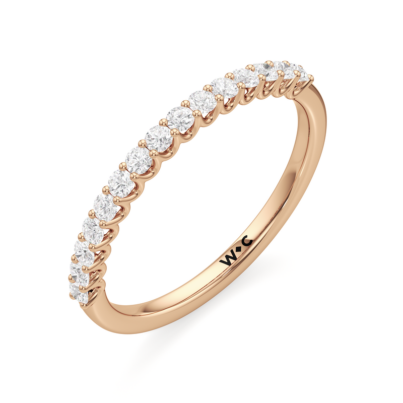 The Lucille Diamond Wedding Band