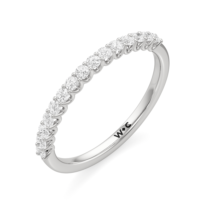 The Lucille Diamond Wedding Band