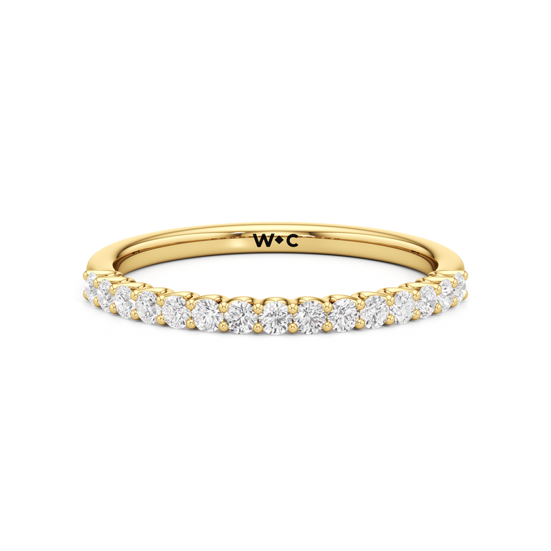 The Lucille Diamond Wedding Band
