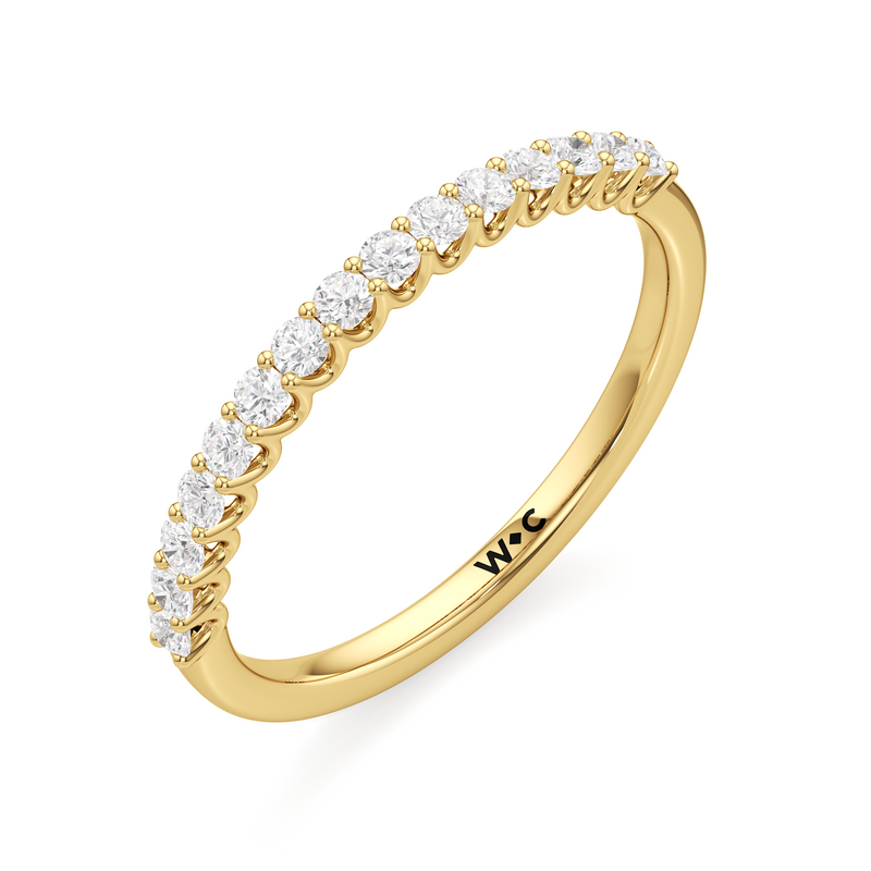 The Lucille Diamond Wedding Band
