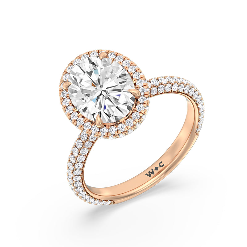 The Windsor Halo Ring