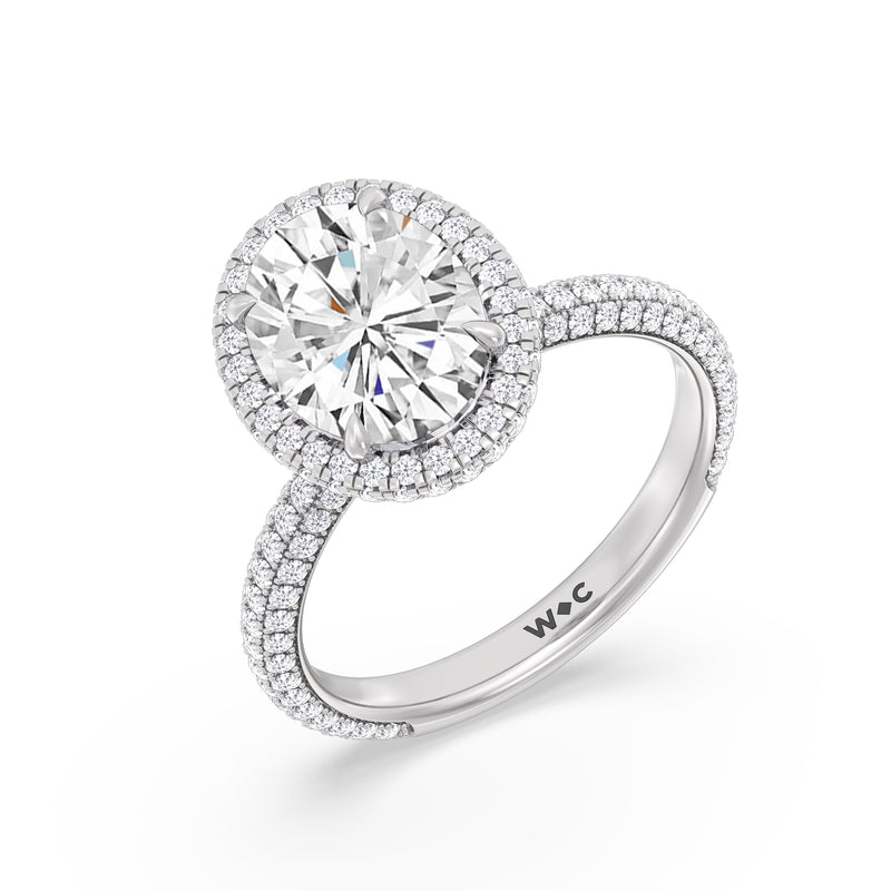 The Windsor Halo Ring