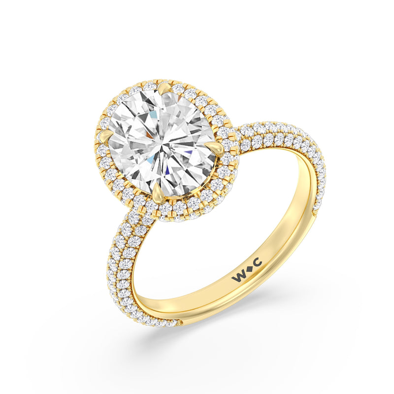 The Windsor Halo Ring