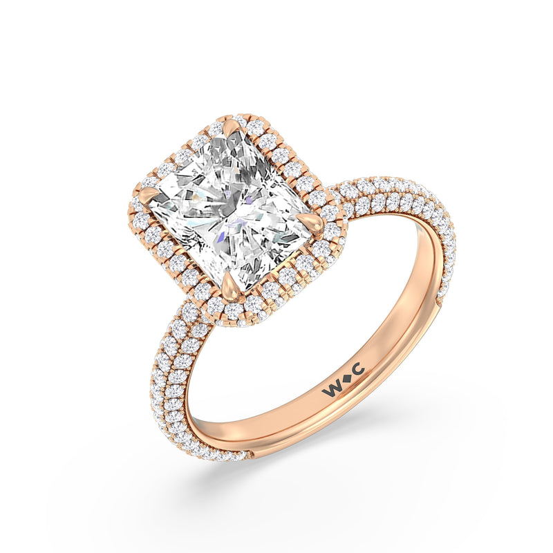 The Windsor Halo Ring