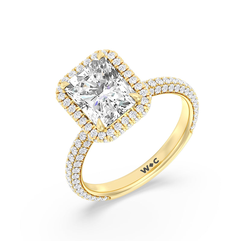 The Windsor Halo Ring