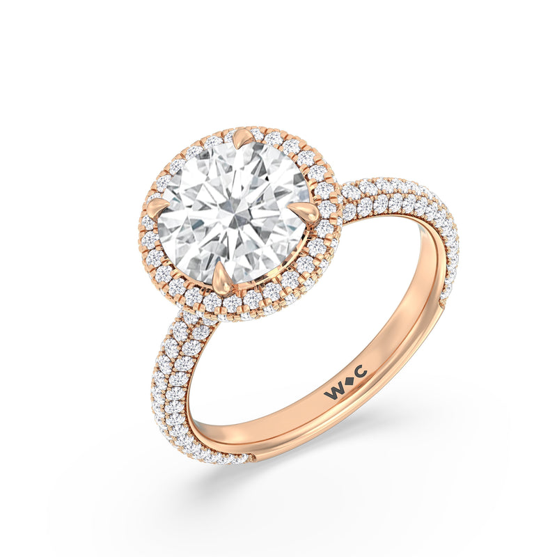 The Windsor Halo Ring