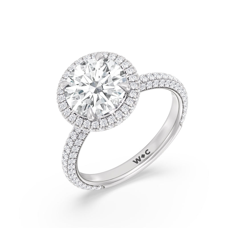 The Windsor Halo Ring