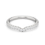 The W Pavé Diamond Wedding Band