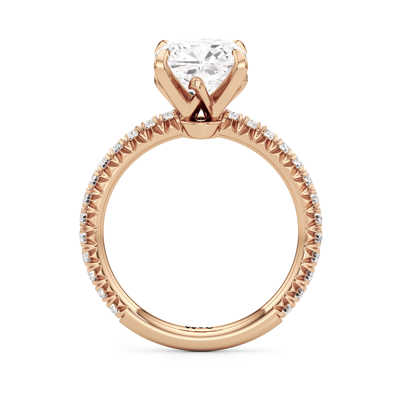The W Pavé Engagement Ring