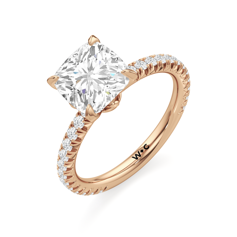 The W Pavé Engagement Ring