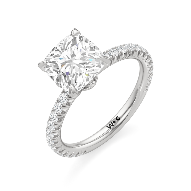 The W Pavé Engagement Ring