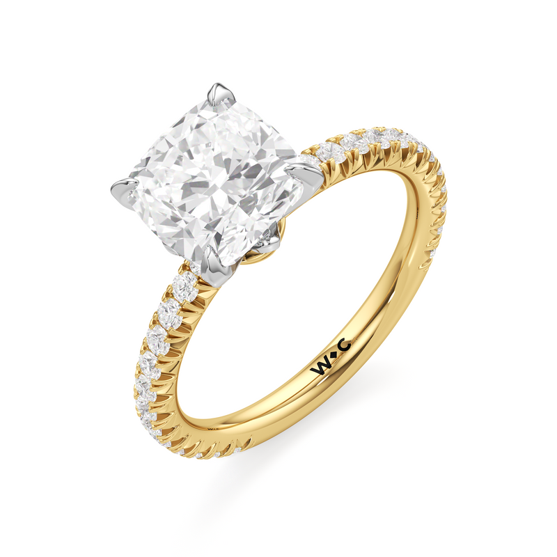 The W Pavé Engagement Ring