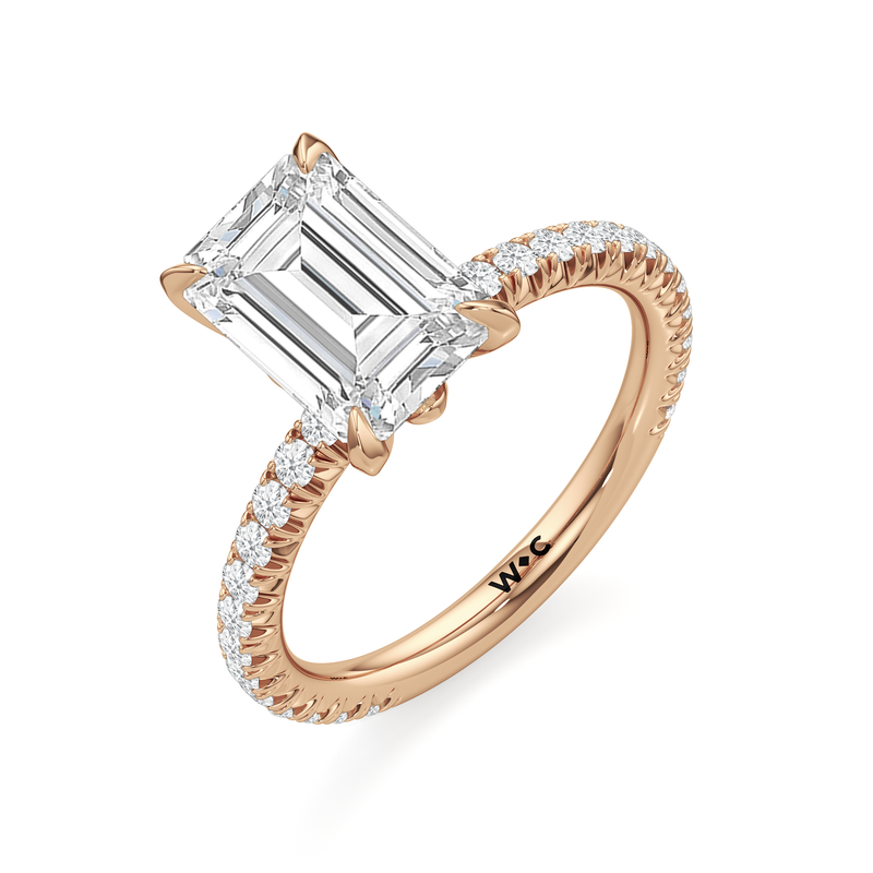 The W Pavé Engagement Ring