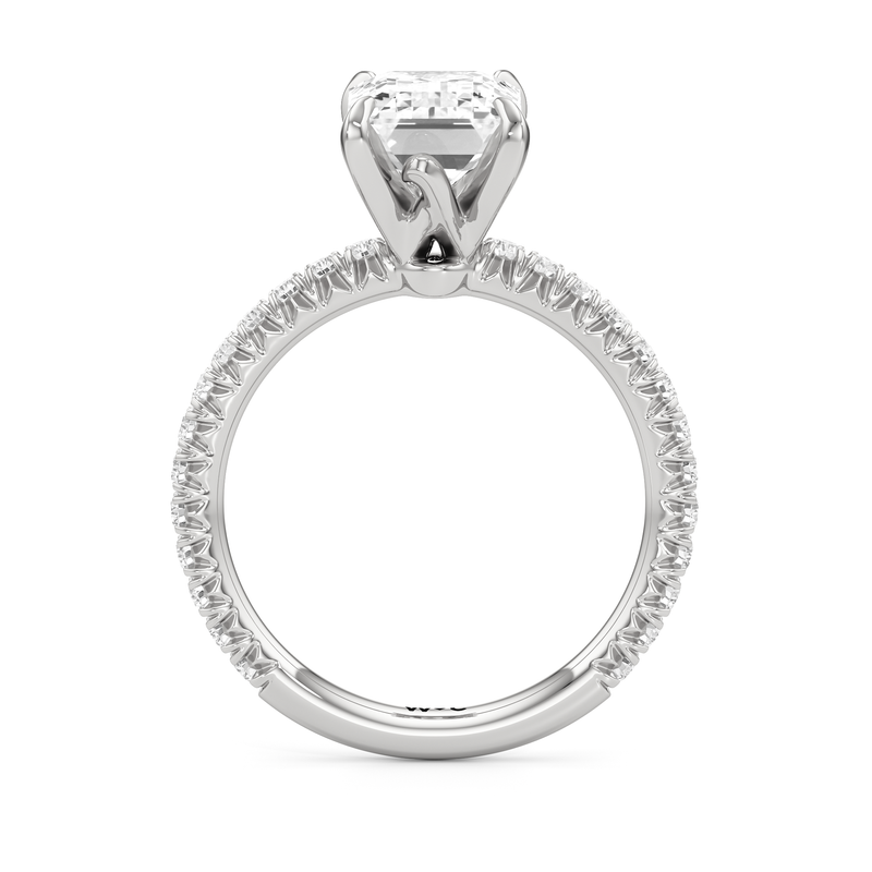 The W Pavé Engagement Ring