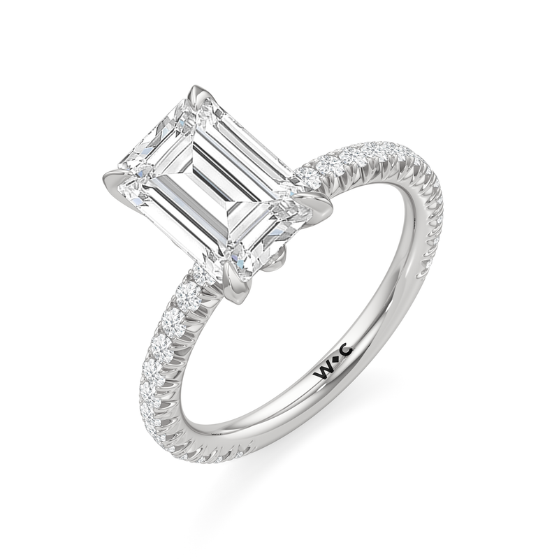 The W Pavé Engagement Ring