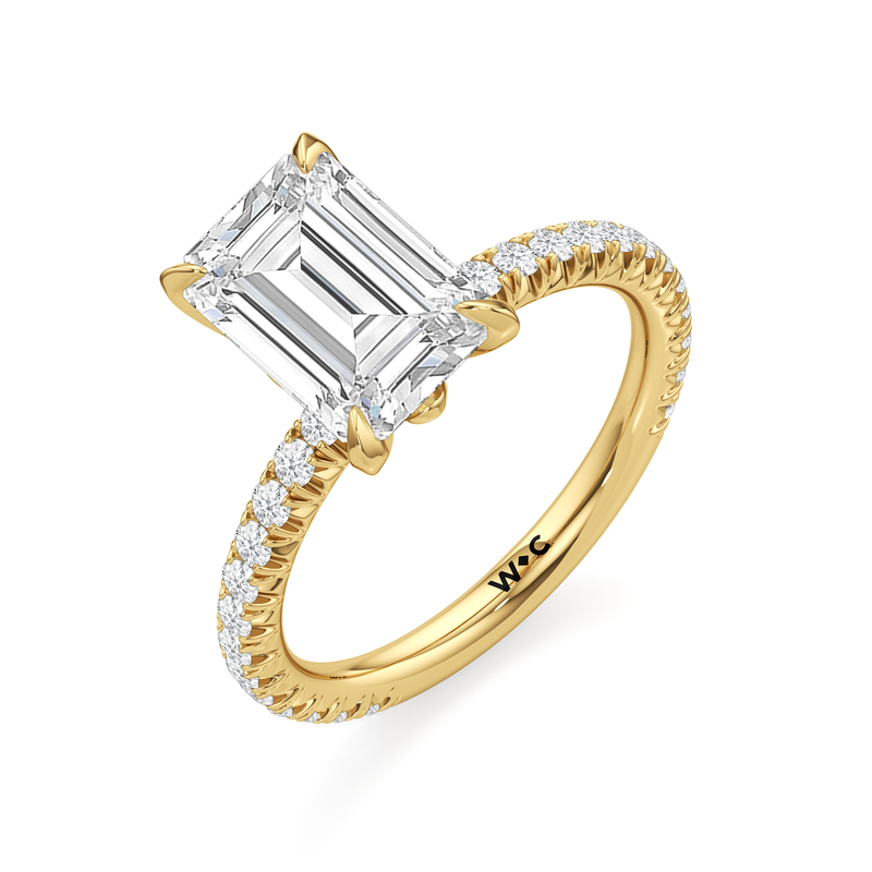 The W Pavé Engagement Ring