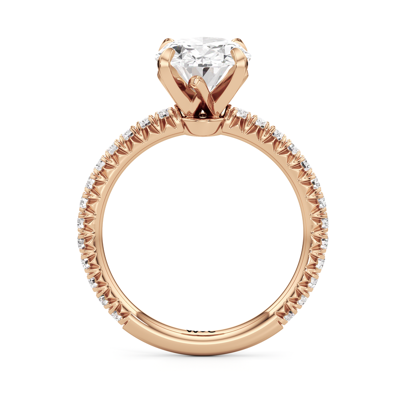 The W Pavé Engagement Ring