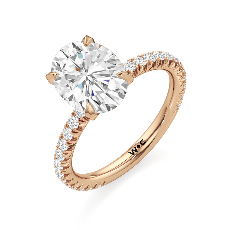 The W Pavé Engagement Ring
