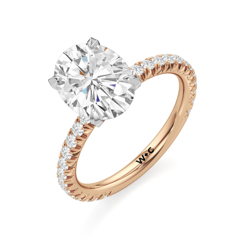 The W Pavé Engagement Ring