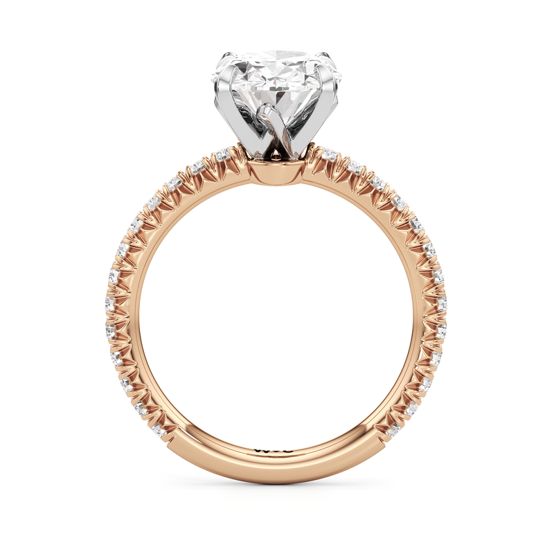 The W Pavé Engagement Ring