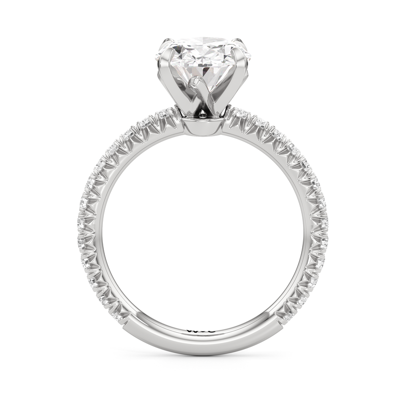 The W Pavé Engagement Ring
