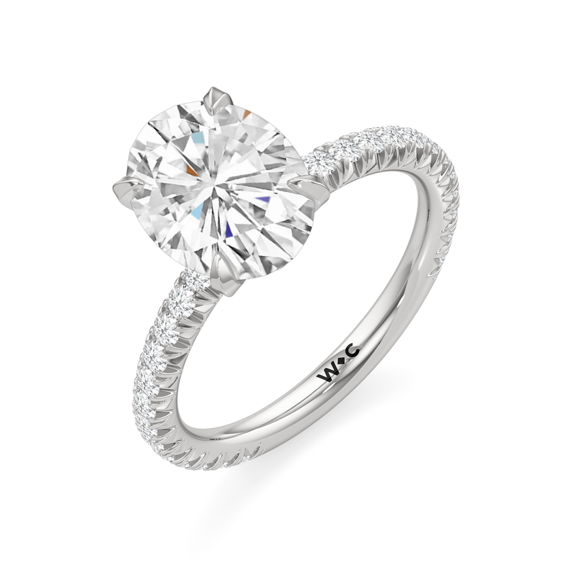 The W Pavé Engagement Ring