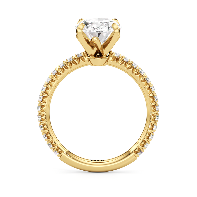 The W Pavé Engagement Ring