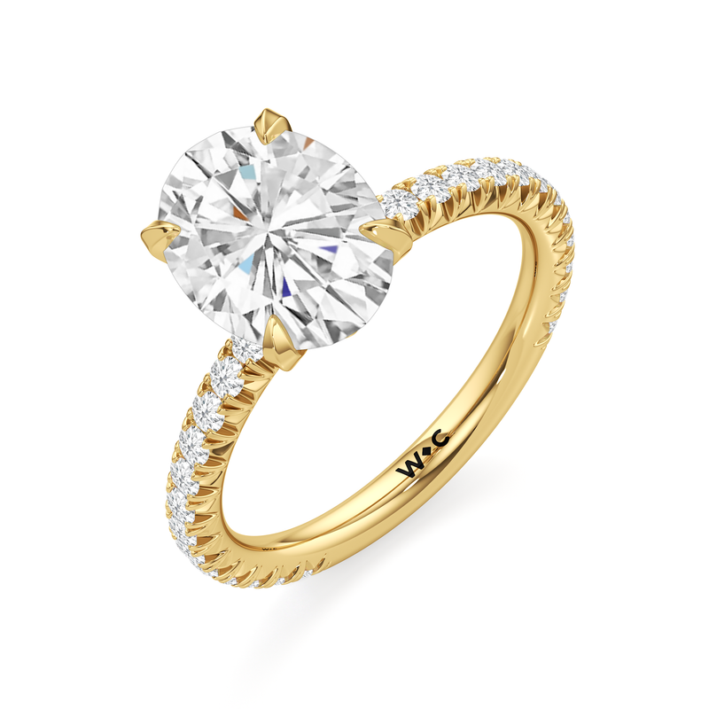The W Pavé Engagement Ring