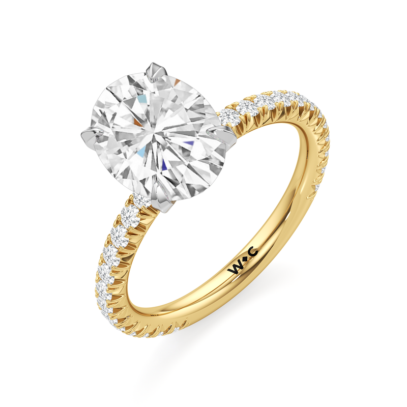 The W Pavé Engagement Ring