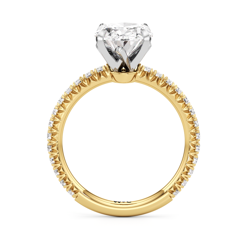The W Pavé Engagement Ring