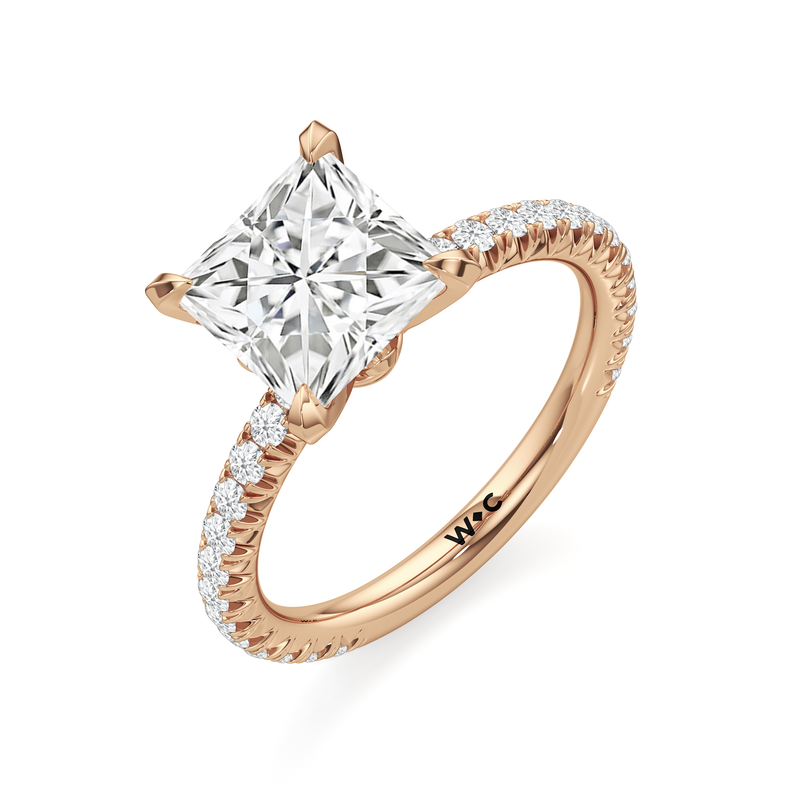 The W Pavé Engagement Ring